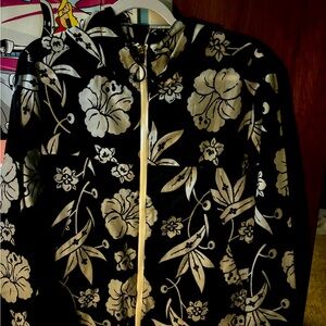 Floral windbreaker